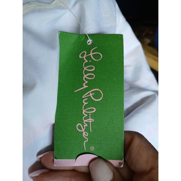 NWT Lilly Pulitzer Shelli sleeveless shift dress 6 back tie Dancing on the Deck - Picture 8 of 10